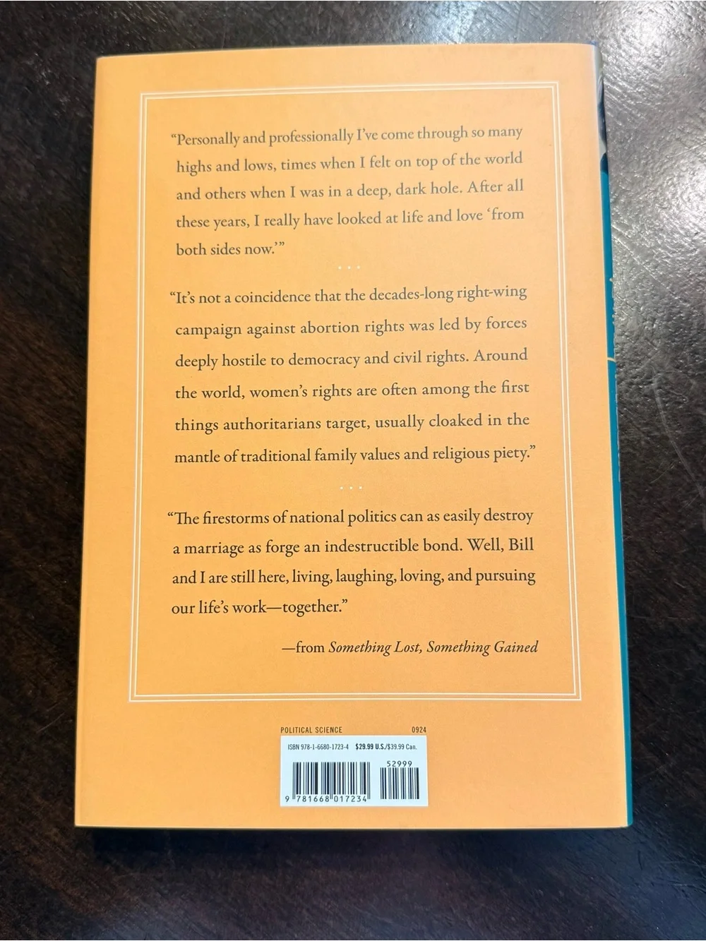 Something Lost, Something Gained — Teal Hardcover Coffee Table Book